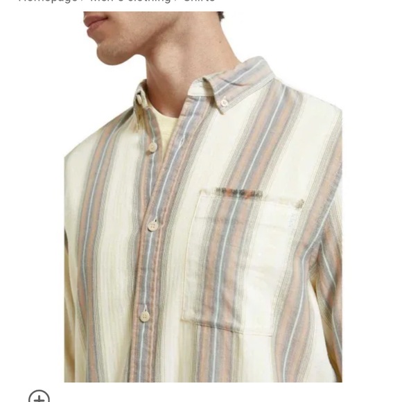 Scotch & Soda Crinkle Stripe Shirt - Picture 11 of 11